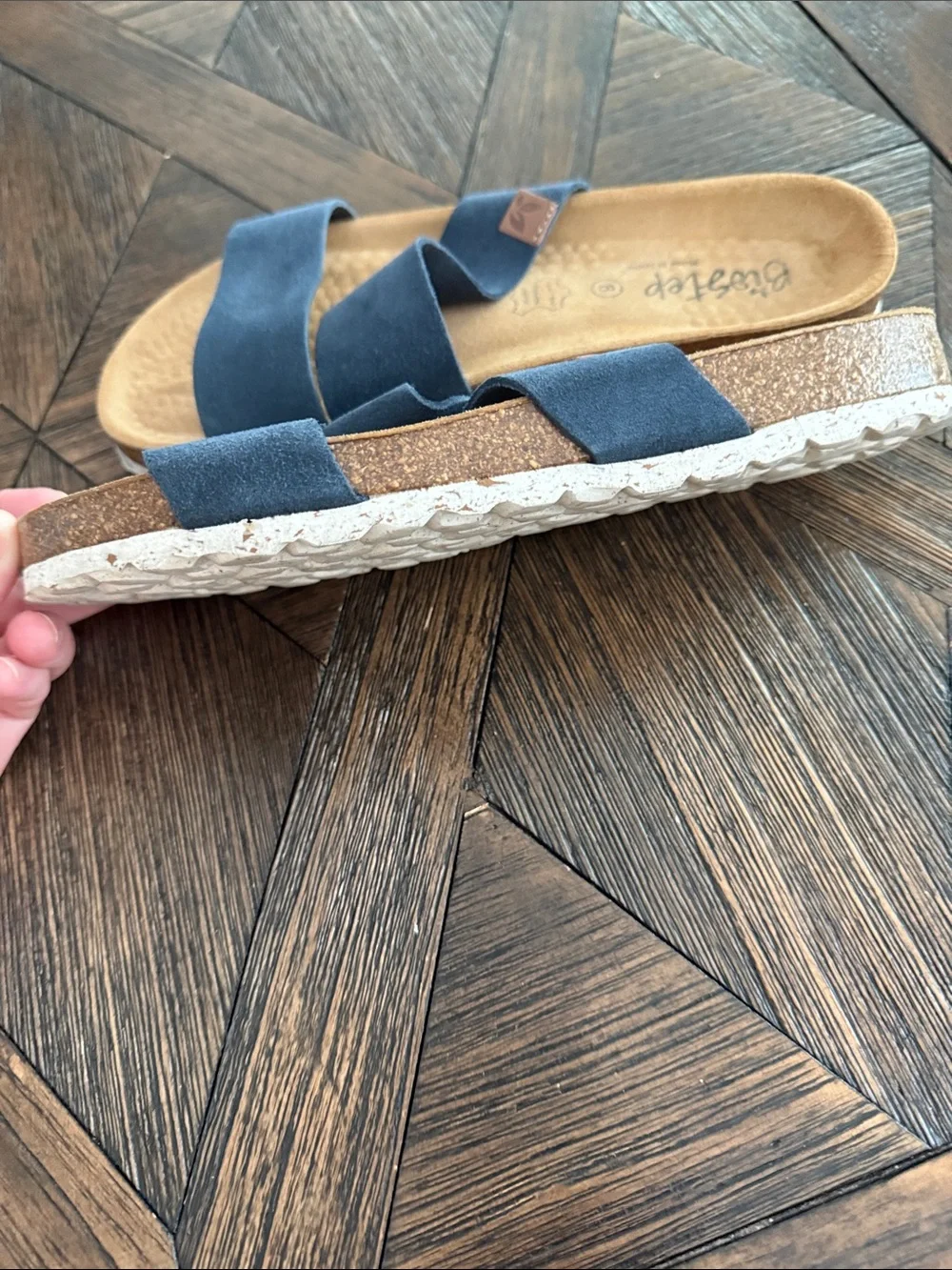 Biostep blue suede